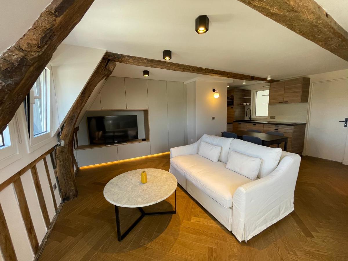 Appartement Les Hirondelles Honfleur Esterno foto