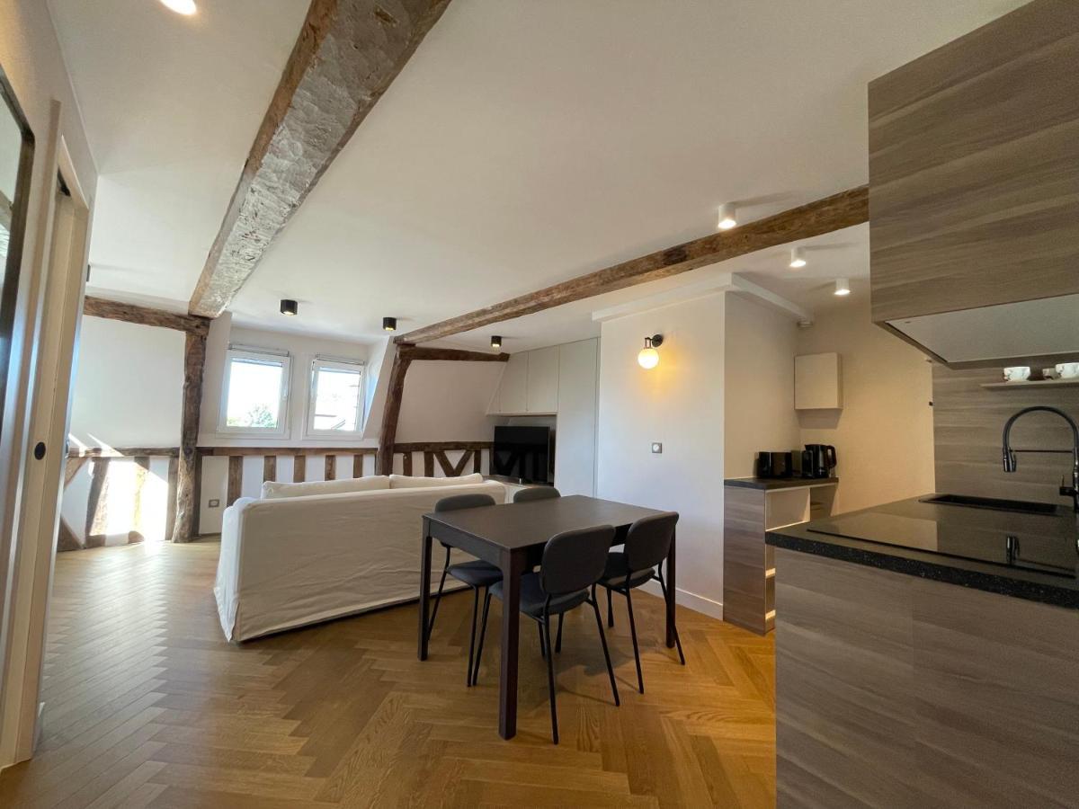 Appartement Les Hirondelles Honfleur Esterno foto