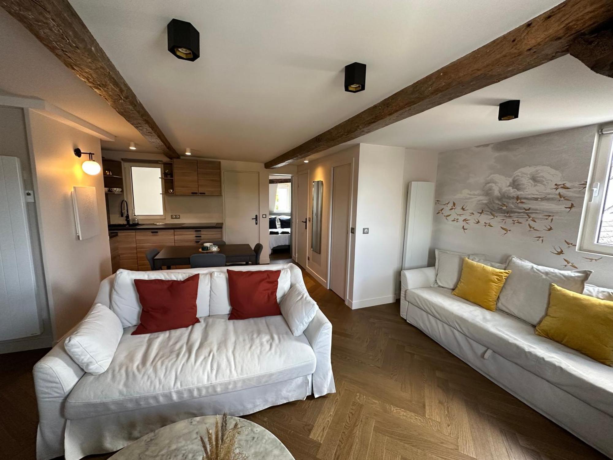 Appartement Les Hirondelles Honfleur Esterno foto
