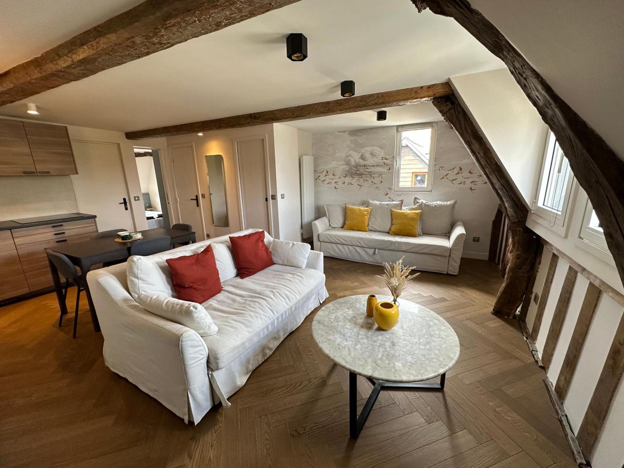 Appartement Les Hirondelles Honfleur Esterno foto
