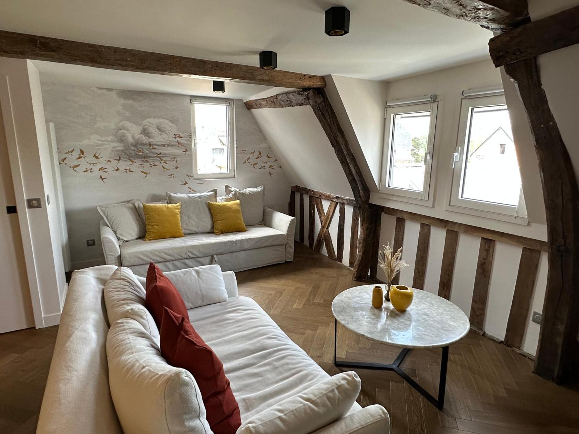 Appartement Les Hirondelles Honfleur Esterno foto